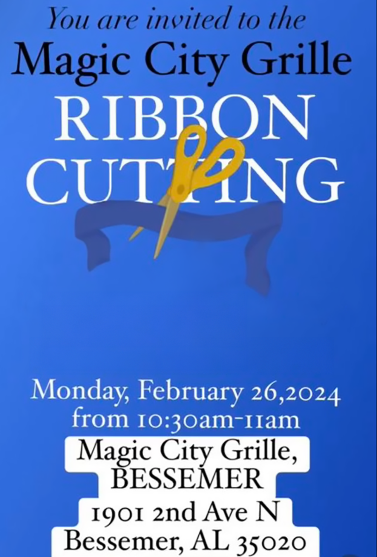 Magic City Grille Ribbon Cutting